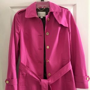 Pink Banana Republic trench coat